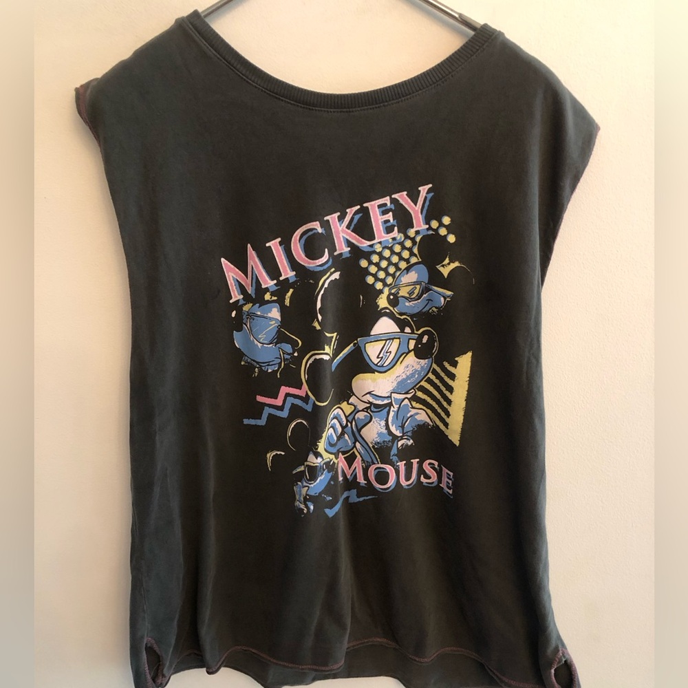 Vintage Mickey Mouse Mens tank top Tshirt size M